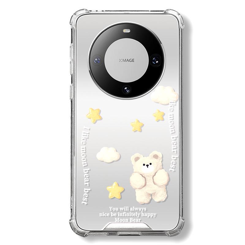 

Чехол Zhitai Huawei: Защитный чехол Mate60 для P60/50, Nova11/10/9 с зеркальным корпусом и цепочкой для телефона Huawei P40