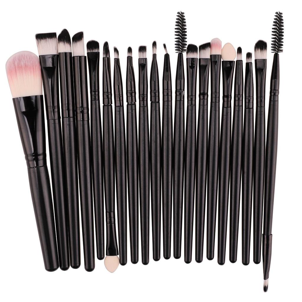 20-Piece Neutral Eyeshadow Brush Set with 24 Color Options