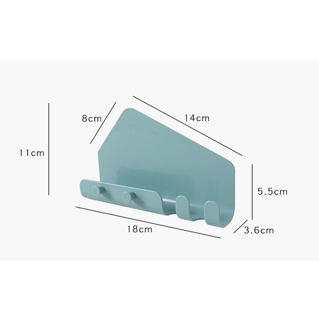 Wall Mounted Hooks Storage Hanger Rack Bathroom Bedroom Kitchen Hanging Holder