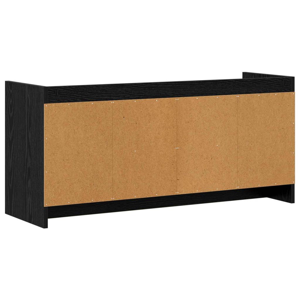 TV Stand 102 x 33 x 47 cm Black Oak Particleboard