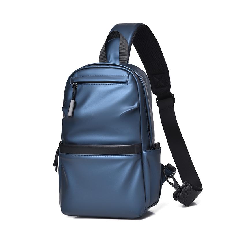 1 stk Herremote Trend Brystveske, Stor Kapasitet Crossbody-veske, Flerlags Oppbevaringsveske, Veldig Egnet for Gå Ut, Reise, Daglig Bruk