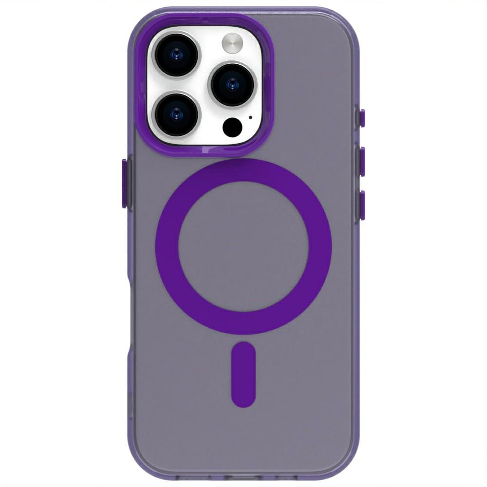 Candy Series For iPhone 16 Pro Case Compatible with MagSafe PC+TPU+PET Anti-Drop Phone Cover