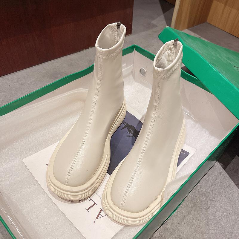 Star Bys clown shoes new popular small short boots thick-soled heightening boots rain boots women's shoes waterproof women