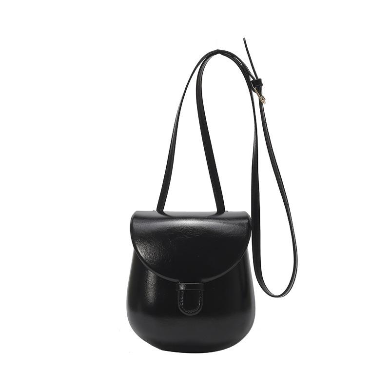 New Versatile Solid Color Minimalist Design Vertical Mobile Phone Bag Trendy Fashion Shoulder Messenger Bag Women