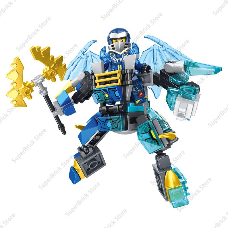 Klassische Anime Ninja Kai Smith Cole Jay Walke Lloyd Legacy Mecha Modell Actionfigur Bausteine Set Steine DIY Kinderspielzeug
