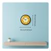 Sun Salutation Wall Clock NonTicking Greeting Sequence Creative Design Analog Timepiece