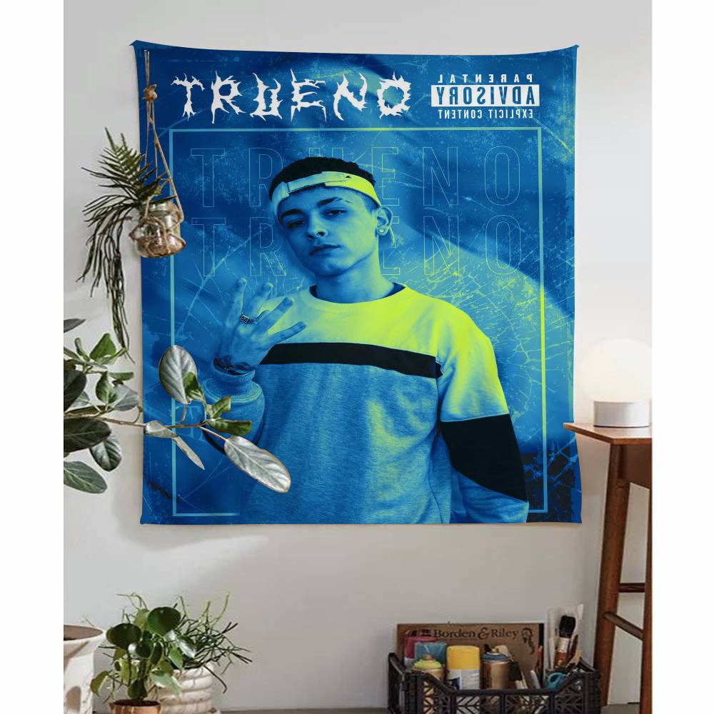 Singer Trueno Anime Tapestry Hippie Flower Wall Carpets Dorm Decor Cheap Hippie Wall Hanging