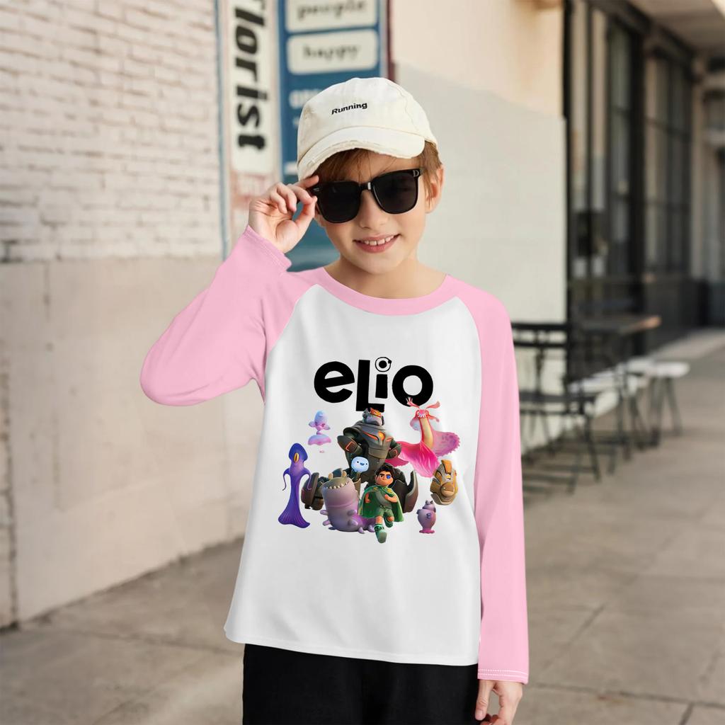 Modisches und bequemes Kinder-Langarm-Oberteil mit Rundhalsausschnitt und lockerem Schnitt