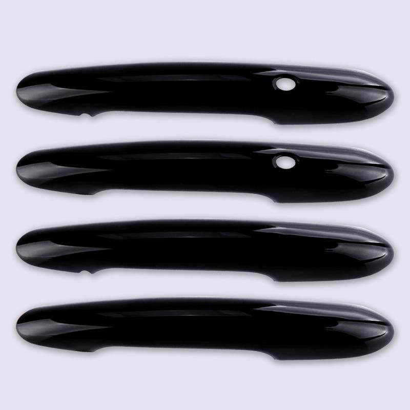 1 Set Glossy Black Door Handle Cover With Keyless Entry ABS Fit For Mini Hatch Countryman F55 F60 2017 2018 2019 2020 2021-2024