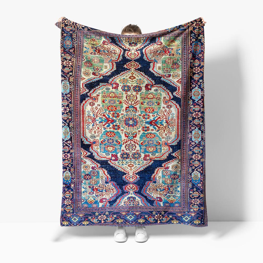 Турецкий Винтажный Ковер Килим Бохо Плед для Кровати Декоративный Хлопковый Маленький Коврик Чехол на Подушку Акцент Декор для Дома 75x100cm