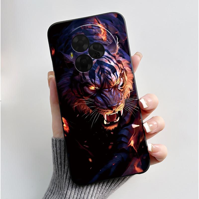New Soft Black Casing For TCL NxtPaper 60 Ultra Green Cartoon Rabbit Pattern Shockproof Cover For TCL Ion X/TCL Ion V Case