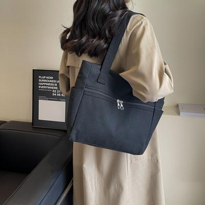 Large Capacity Tote Bag, Shoulder Bag, Fashionable And Simple Mommy Bag, Student Make-Up Class Shoulder Backpack