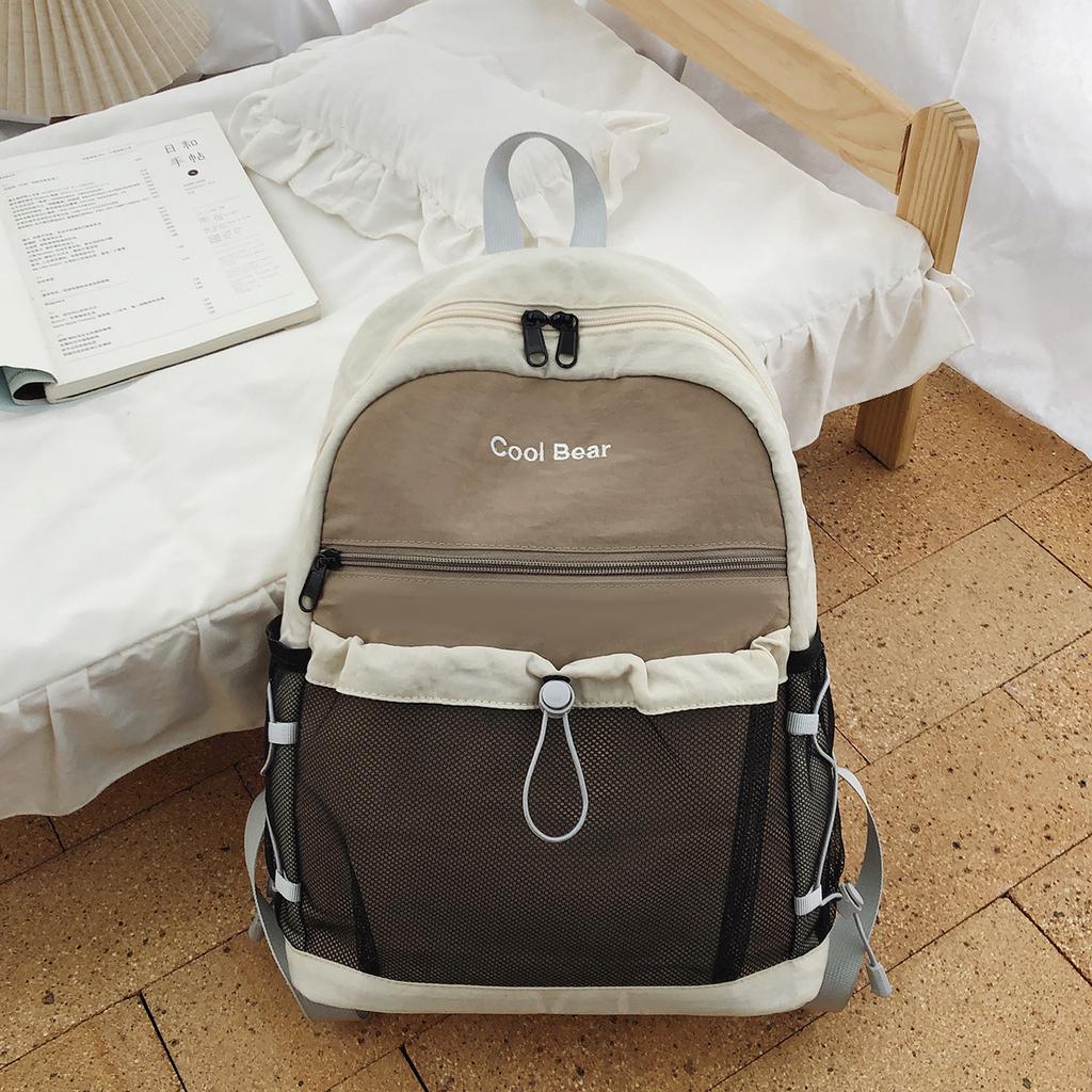 Schoolbag: New outdoor commuter backpack, large capacity ladies' backpack, junior and senior high school backpack, hiking backpack