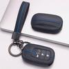 Soft Silicone Car Key Ring Strap for Honda Civic Accord Inspire HRV CRV Pilot Odyssey ZR V Honeycomb Texture Wear Resistant Key Ring Holder Protector
