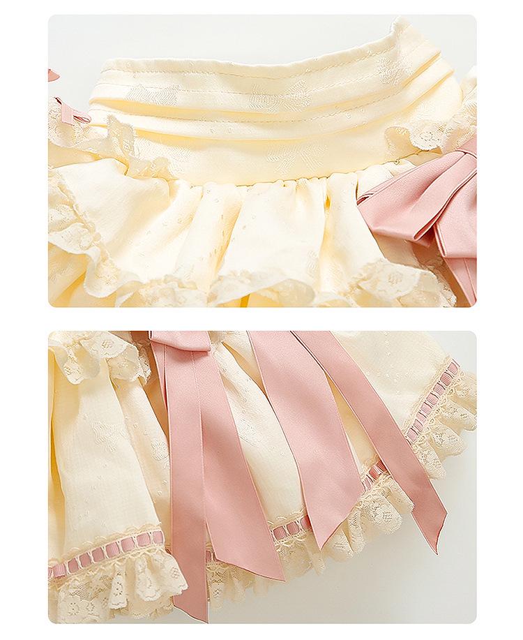 Girls' Dopamine Princess Summer Lolita Dress Set - Fluffy Birthday Party Outfit