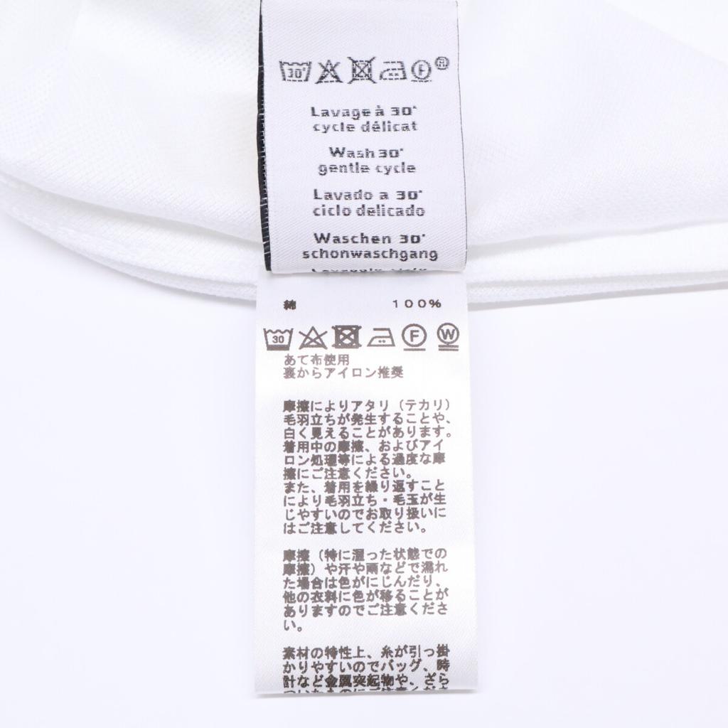 Hermes 467990HA Steppstich Baumwoll-Oberteile L weiß Gebraucht