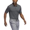 Adidas Solid Logo Micro-Flag Golf Polo Shirt Men Tops Dark-Grey HA9158