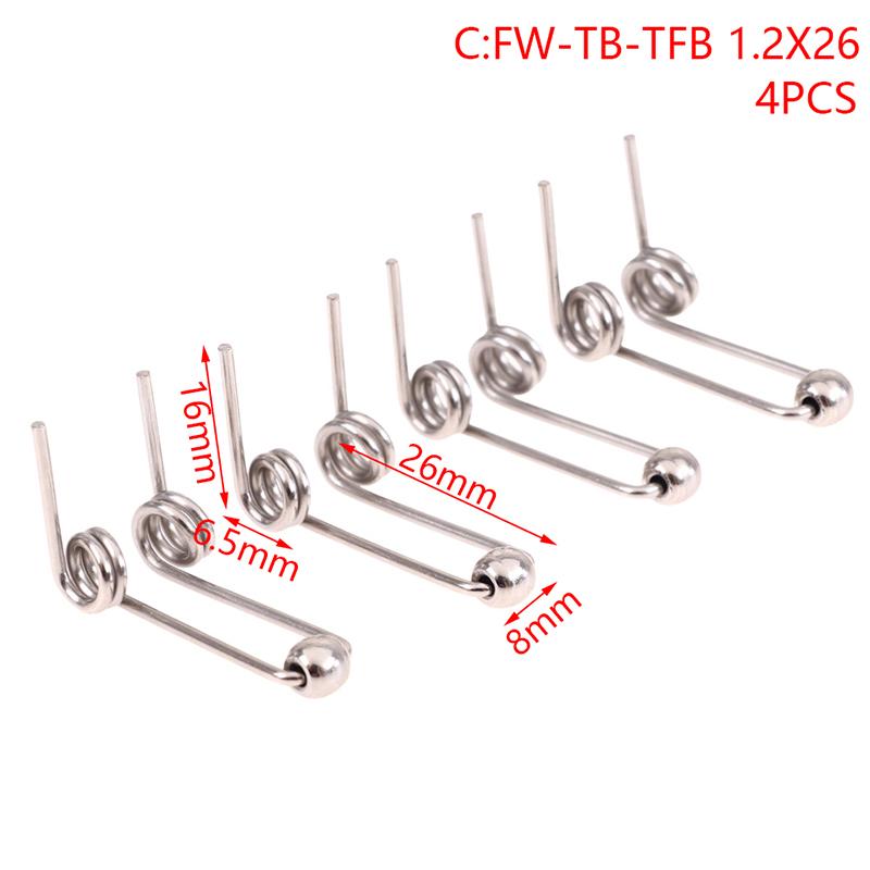 

4Pcs High Quality Wire Curling Iron Replacement Double Return Torsion Spring Accessories C