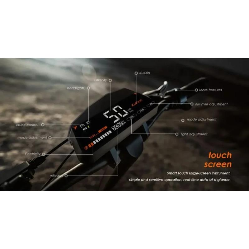 Elektrická koloběžka KUKIRIN G3 1200W Výkonný motor 52V 18Ah 52km/h 63km Dlouhý dojezd Terénní 10palcové pneumatiky Skládací Escooter