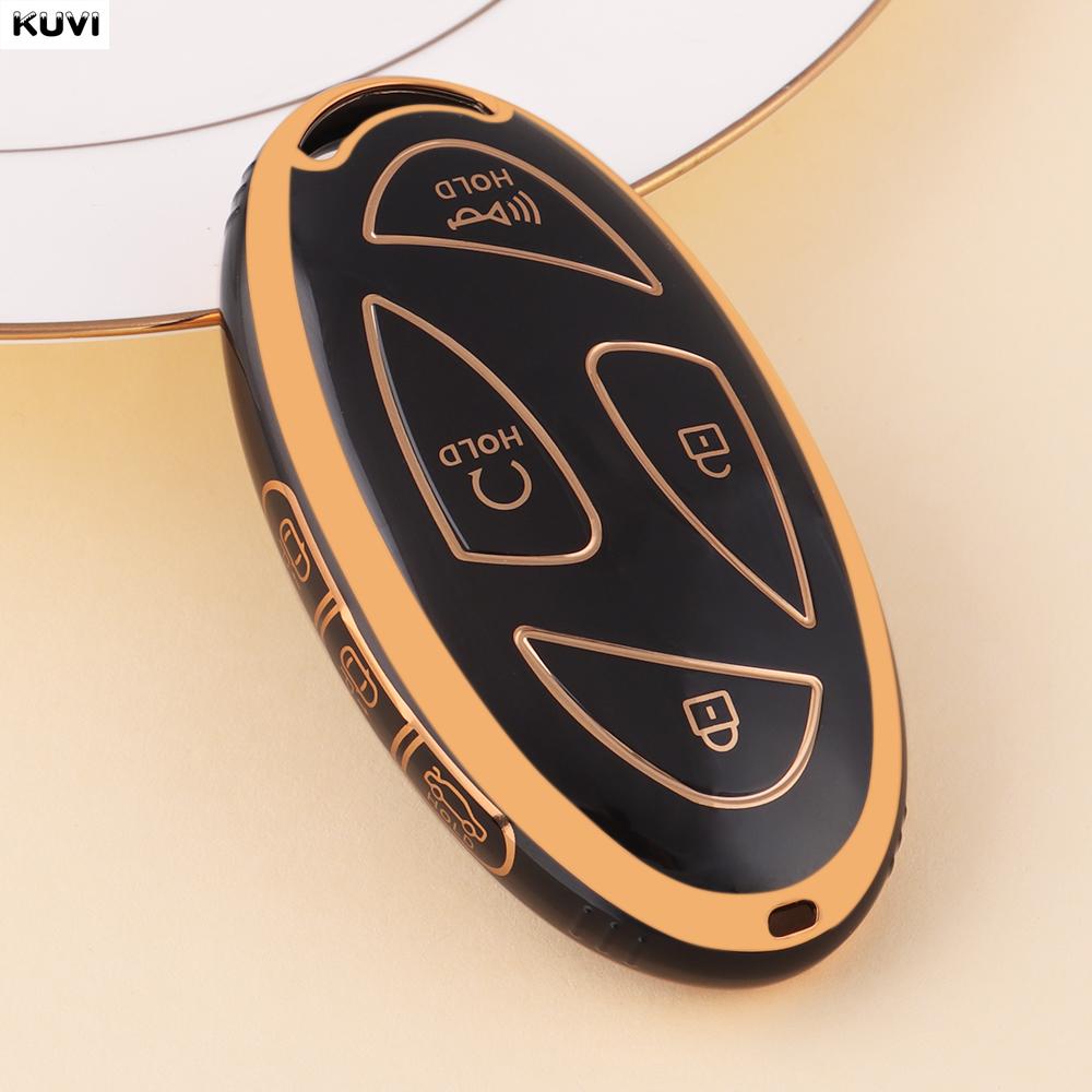 Golden Tpu Car Remote Key Case Cover Shell For Hyundai Ioniq 6 New Grand Prix Gn7 Kona Protected Holder Keyless Fob 5 7 Buttons