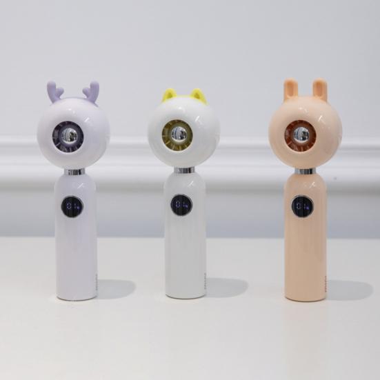 Portable Handheld Turbo Fan Digital Display High-Speed Strong Airflow Low Noise Personal Rechargeable Air Cooler Fan