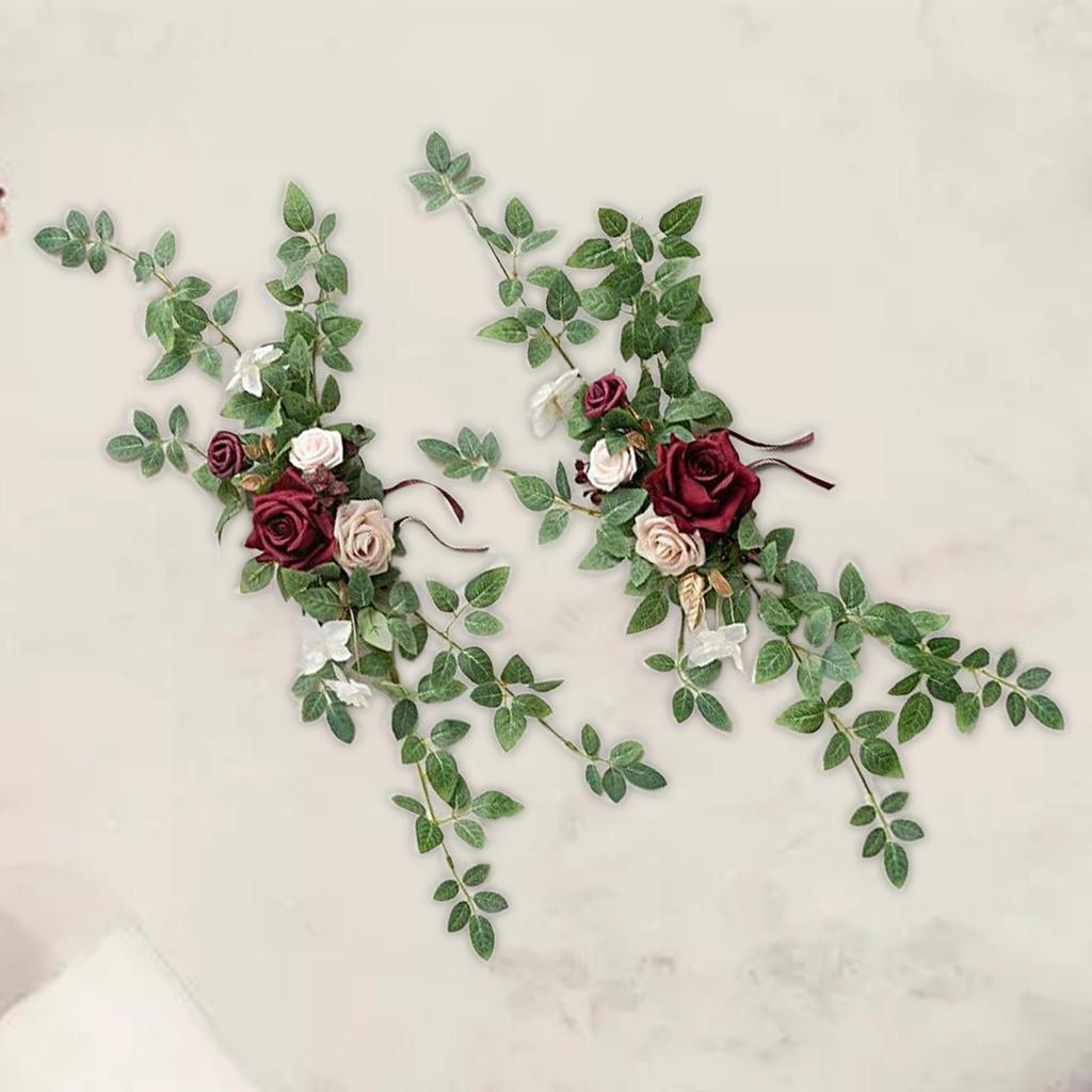 PEW Flowers for Chair Photography Props Decorative Wedding Aisle Decorations for Events Concerts Backdrop Ceremony Engagement