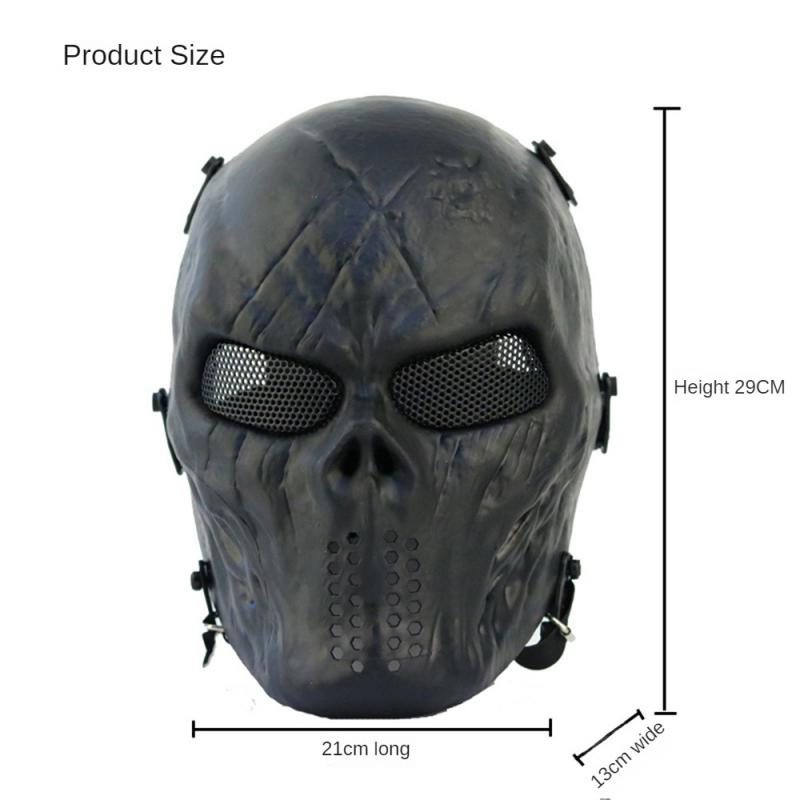 Skull Mask Adjustable Available In Multiple Colors Clothing And Accessories Cosplay Supplies Comfortable To Wear 29.5 * 21cm Tpr