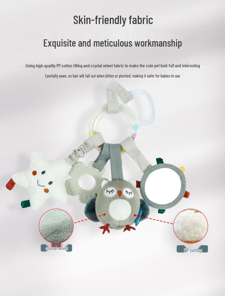 Nordic Style Plush Baby Stroller & Crib Hanging Toys (0-3 Years)