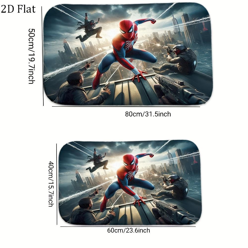 1pc Flannel Rug Marvel Superheroes Bathroom Mat, Multiple Sizes, Multi-functional for Daily Use, Suitable for Bathroom, Entran