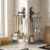Space Saving Rotatable Storage Rack Wall Mounted 360° Rotating Hook for Spatulas and Spoons