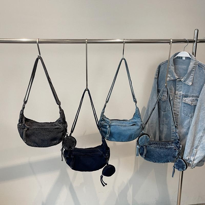 Denim Bag Women's Large Capacity Shoulder Bag Lightweight Crossbody Bag