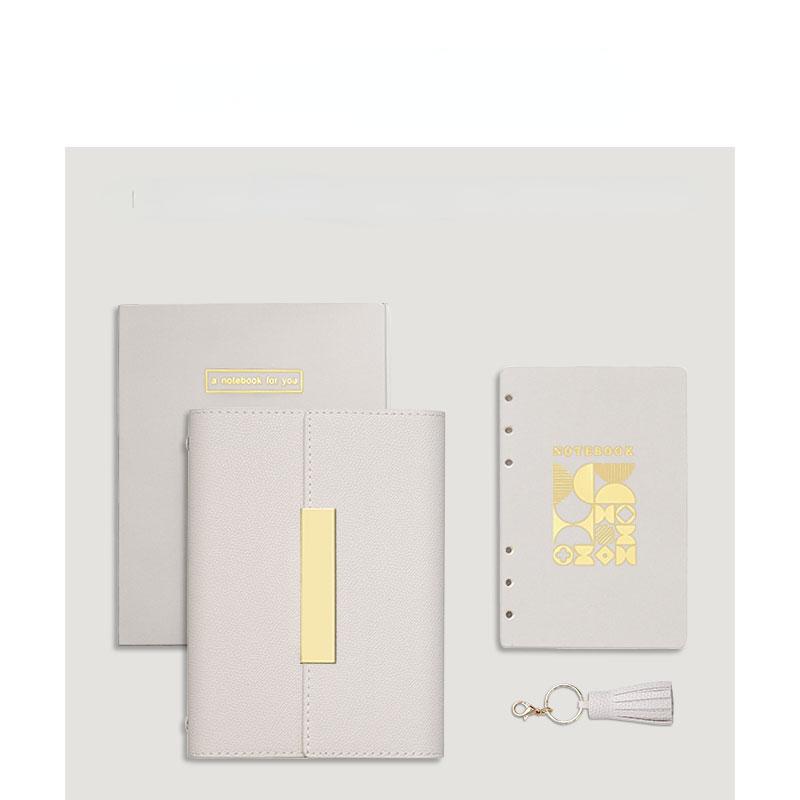 

A7 Pu Leather Pocket Notebook Loose-Leaf Binder Journal Diary Agenda Planner Notepad School Stationery Support Quality
