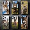 Funny Donkey Animal Soft Phone Case for iPhone 16 16E 17 Air 15 Pro Max 14 Plus 13 Mini 11 12 7 Black Cover Back Shell