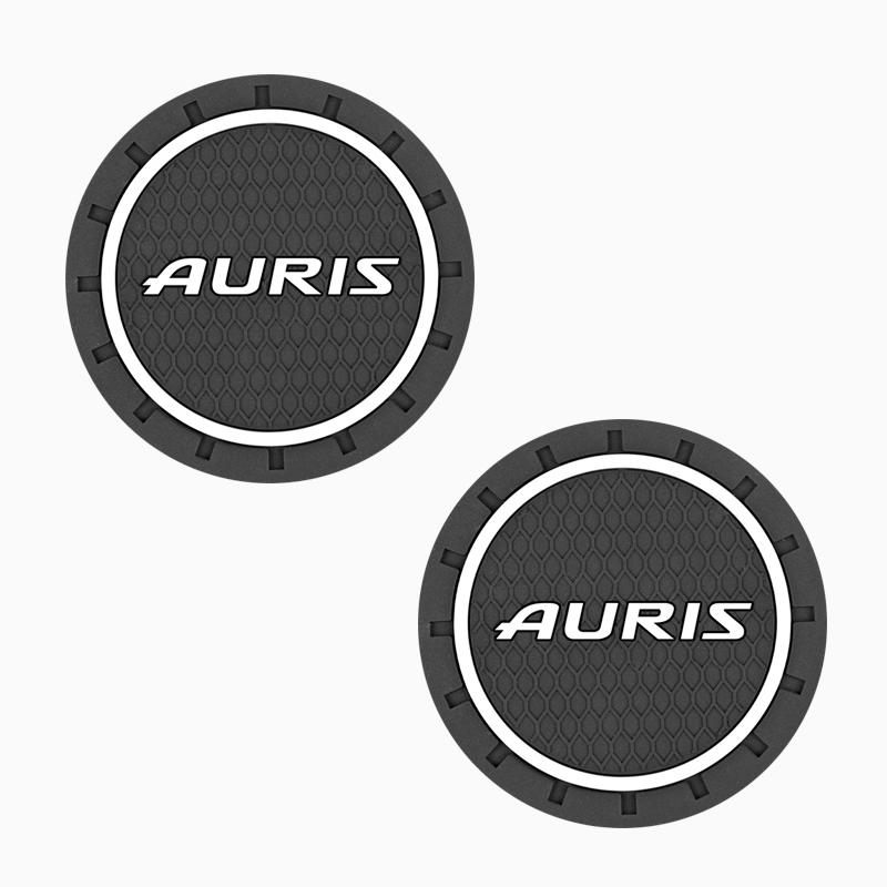 

2PCS Silica Gel Car Coaster Water Cup Bottle Holder Anti-slip Pad Mat for Toyota Auris Accessories Car Styling