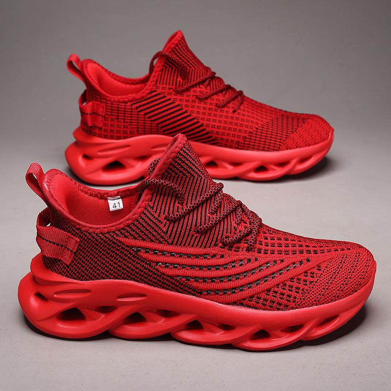 Sports Shoes Men's Fly Woven Mesh, Light Men's Shoes with Fried Dough Twists Soles Sneakers