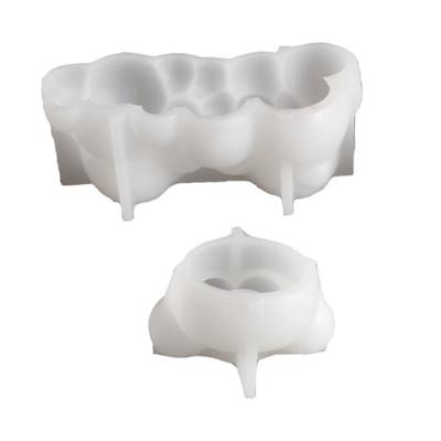 Silicone Molds for Creating Candle Stand Tealight Holder Mold Cats Claw/Bubble Candlestick Desktop Ornament Mold