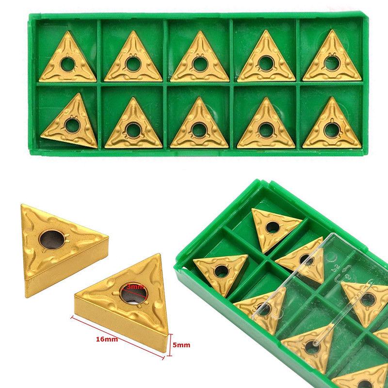 Buy 10pcs/Box Hot Lathe Carbide Triangle Tips Inserts Cutting Tools TNMG160404 at affordable