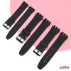 Soft Silicone Strap for Swatch 16mm 17mm 19mm 20mm Rubber Watch Straps Men's Women's Waterproof Sports Bracelet Wristband