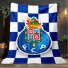 1 Stück FC Porto Design Bedruckte Weiche Flanelldecke Überwurf für Schlafzimmer Wohnzimmer Sofa Camping Reise Fan Geschenke Weihnachtsgeschenke