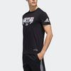 Adidas Graphic Print Short Sleeve T-shirt Men Tops Black FL3576