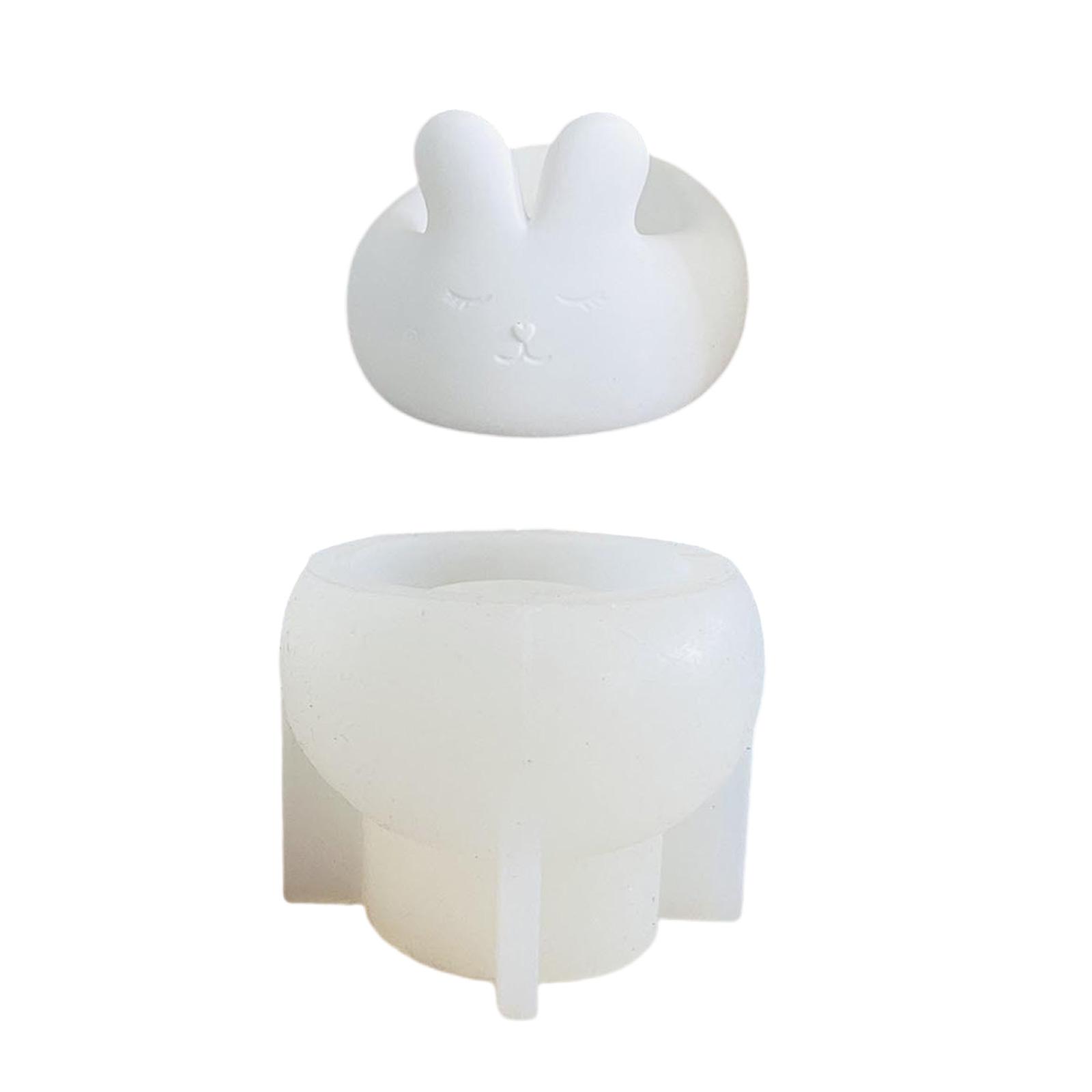 

Силиконовые формы для подсвечников Форма кролика Силиконовые формы для подсвечников для свечей-таблеток Гипсовая силиконовая форма