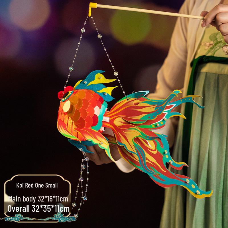 

Набор для детской поделки «Стеклянный фонарь в виде рыбки» к Празднику середины осени 2025