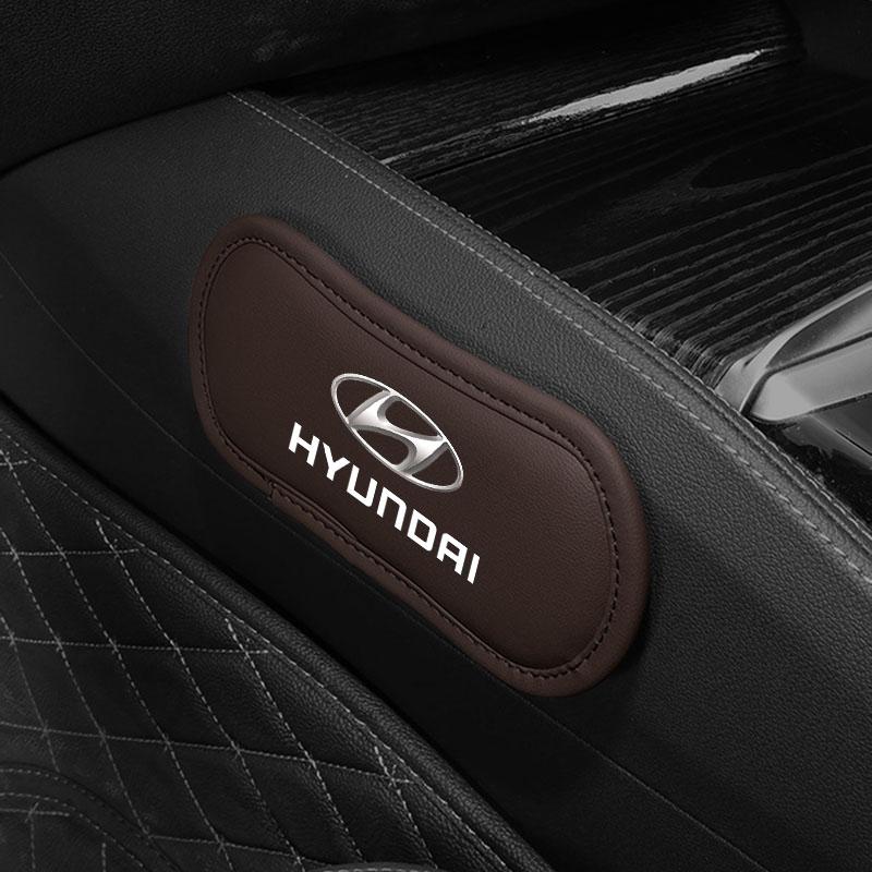 1 ks Kožený autopolštářek Podložka pod koleno do auta Elastická paměťová pěna Podložka pod nohy Pro Hyundai Tucson Solaris I30 Creta IX35 I40 IX20 Veloster