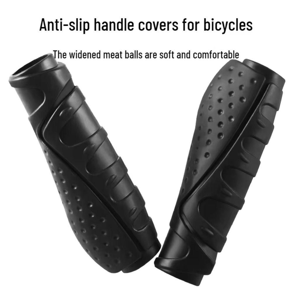 1 Pair Anti-slip Bike Handlebar Grips Rubber Handlebar Cover Bike Grip Sleeve Cycling Accessories