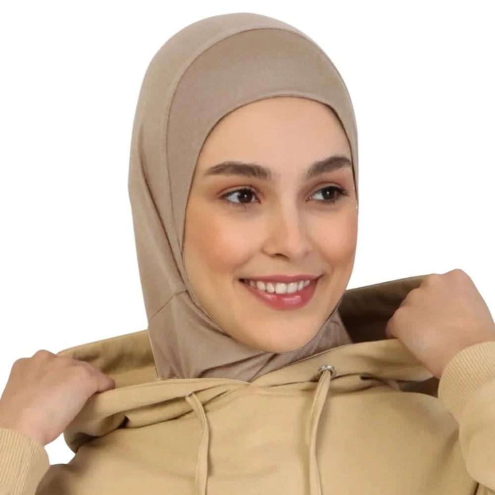 Lightweight Instant Hijab Breathable Full Neck Cover Turban Modest Fashion Sports Headscarf  Women