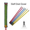 Golf Alignment Stick Cover Scratch-proof Wear Resistant Embroidery Design Golf Putter Protector Cover Equipment Accessories