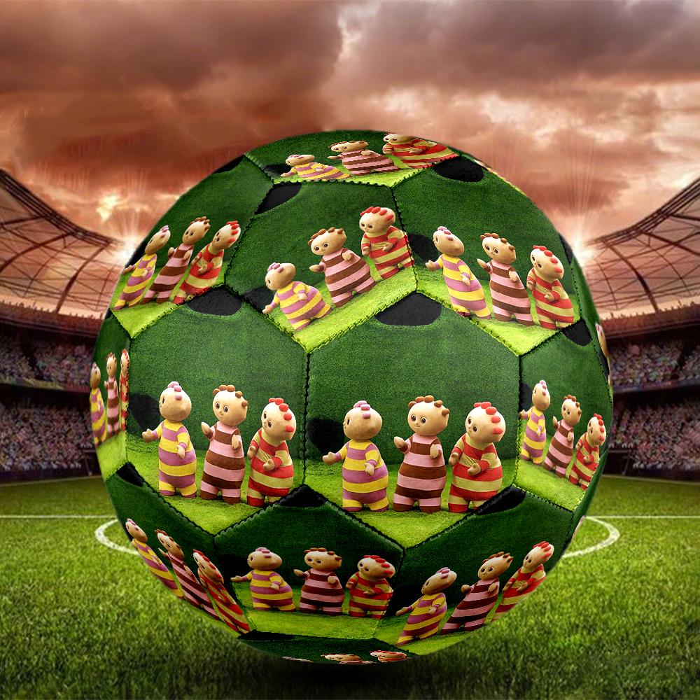 Pallone da Calcio Misura 5 Tema In the Night Garden, Adatto Sia per Partite Indoor che Outdoor, un Regalo Adatto a Tutti.