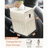 Portable Car Trash Can Leakproof Backseat Organizer Bag Waterproof Folding Trash Can Multifunctional Hanging Auto Organizer