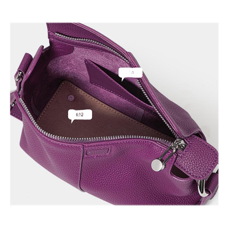 New Underarm Bag Spring Top Leather Crossbody Bag Commuting Women's Versatile Leather Handbag Genuine Leather Shoulder Bag