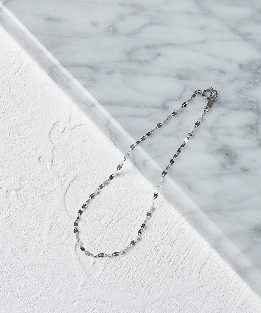 L&Co 10K White Gold Chain Bracelet 71-9701